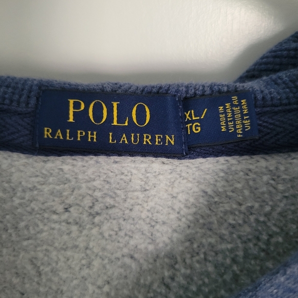 Polo Ralph Lauren Men’s Fleece-Lined Full Zip Hoodie Sweatshirt Blue XL - Picture 3 of 5